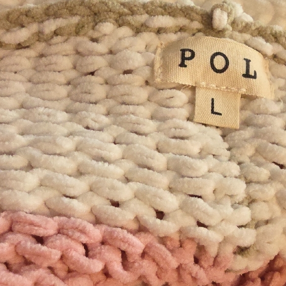 POL Pink and White Crochet Cardigan - Picture 3 of 7